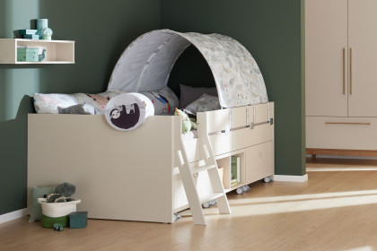 Tiago von Paidi - Kojenbett beige mit Zeltdach Motiv Afrika