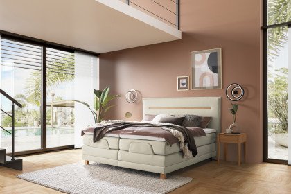 Comfort von Hasena - Boxspringbett Billie creme mit Motor