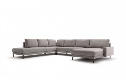 CR.450 von creation by Rolf Benz - Polstergarnitur links steingrau