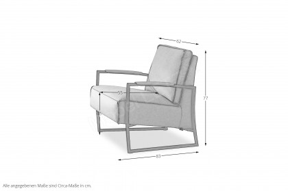 7256 von K+W Polstermöbel - Sessel wueste