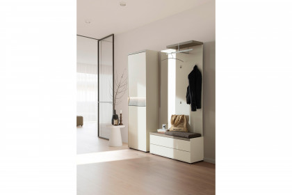 Luis von Sudbrock - Garderobenset in Magnolie und Eiche sahara