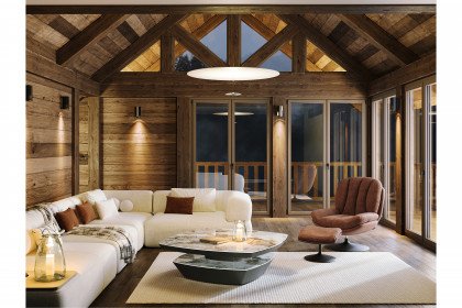 Dolmen von Akante - Couchtisch Keramik Marmoroptik Calcatta