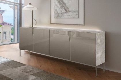 Vinci von LEONARDO Living - Sideboard in Keramik und Glas grau