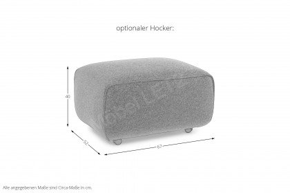 Melloo von Pode - Ecksofa Ausführung rechts allure