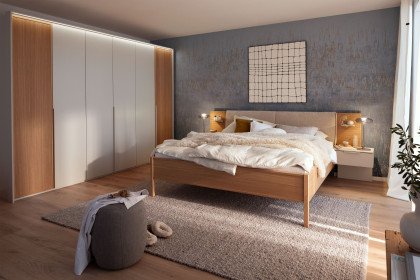 Arola von Schöner Wohnen - Schlafzimmer Furnier Eiche - champagner