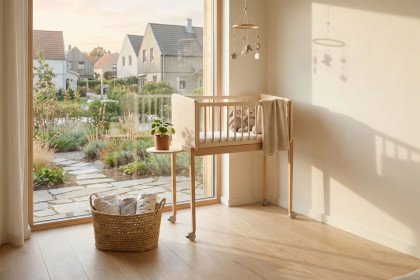 Little Cloud von Paidi - Stubenwagen mit Rollen, Matratze, Little Serve & Tiny Table