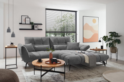 Malibu-LE26 von set one by Musterring - Polstersofa rechts anthrazit