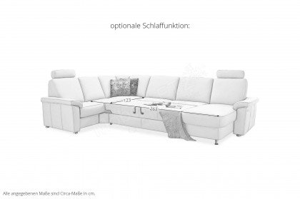 PN-EM09003 von Polinova - Wohnlandschaft Variante links ecru