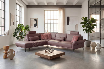 PN-EM24126 von Polinova - Ledergarnitur Variante links burgundy