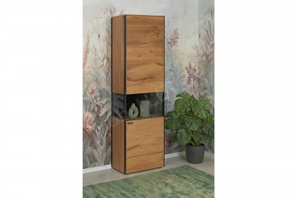 Andra-living von SCHÖNER WOHNEN - Vitrine S776 Eiche rustico/ anthrazit
