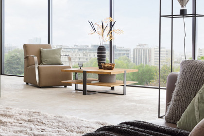 Steel living von Thielemeyer - Couchtisch 720033 Wildeiche gebürstet