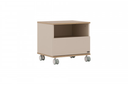 Hazel von YUNY by Paidi - Rollcontainer cashmere-beige - Eiche-Montana
