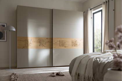 Multiline von SCHÖNER WOHNEN - Schweber Balkeneiche/ satingrau 2-türig