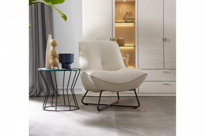 MR 9425 von Musterring - Ledersessel angora