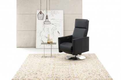 CL 210 von Erpo Polstermöbel - Ledersessel schwarz