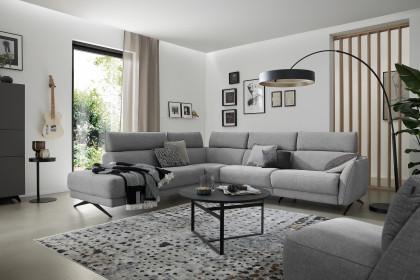 MR 9440 von Musterring - Eckgarnitur links stone