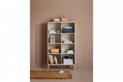 Jonte von Paidi - Standregal breit mit 8 offenen Fächern cashmere-beige
