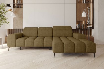 Kaya von BASTI dein Sofa - Sofaecke rechts olive