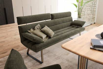 KOINOR Asino - Funktionsbank in dunkelgrünem Velours