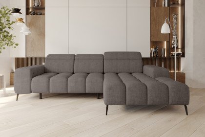 Kaya von BASTI dein Sofa - Eckcouch rechts grau