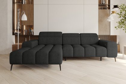 Kaya von BASTI dein Sofa - Ecksofa links schwarz