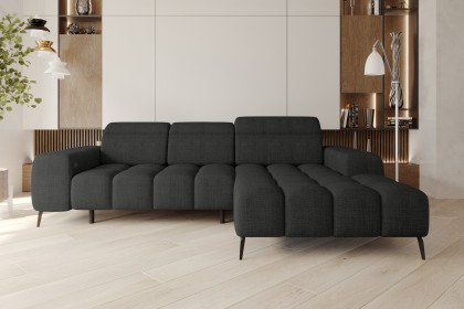 Kaya von BASTI dein Sofa - Ecksofa rechts schwarz