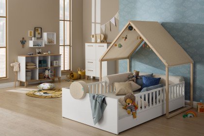 Little Flo von Paidi - Bodenbett weiß Liegefläche 90 x 200 cm