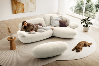 KOINOR Stones - Designersofa Variante rechts weiß