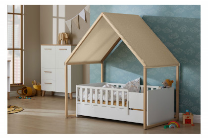 Little Snu von Paidi - bodennahes Kinderbett weiß 70x140 cm