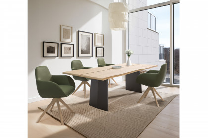 Diego-dining von SIT Mobilia - Esszimmertisch mit Stahlwangen
