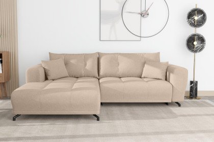 PG-LE-03 von BASTI dein Sofa - Ecksofa links beige