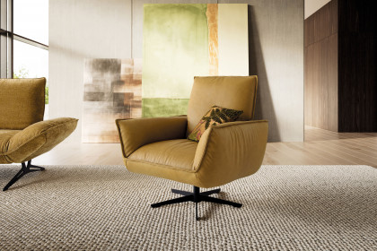 KOINOR Buddy - Ledersessel mustard