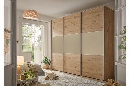 Includo von Staud - 3-türiger Kleiderschrank Artisan Eiche/sand