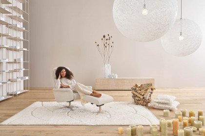 9664 von Himolla - Relaxsessel linen