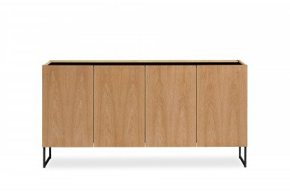 #404 Sideboard von Skovby - Sideboard Eiche natur geölt/ Stahl schwarz-grau