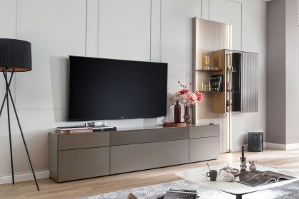 Amaya von SCHÖNER WOHNEN - Wohnwand in Sienna/ Terra, Glattlack
