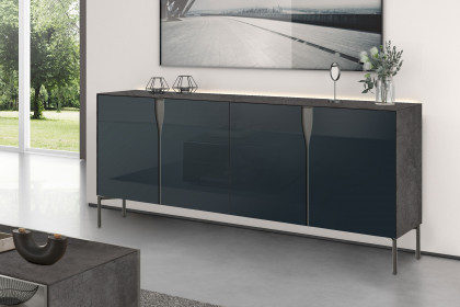 Vinci von LEONARDO Living - Sideboard Keramik und Glas mit Designfüßen
