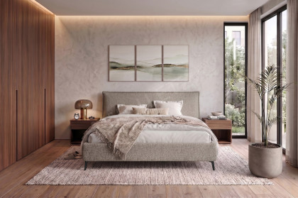 Ilva-Dream von Candy Sleep - Polsterbett in Greige