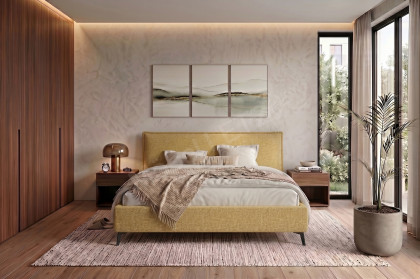 Ilva-Dream von Candy Sleep - Polsterbett in Yellow