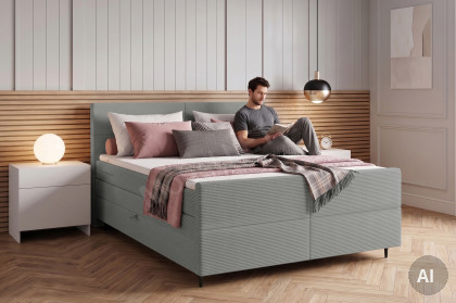 BX-LE-05 von SW KOLLEKTION - Boxspringbett grau