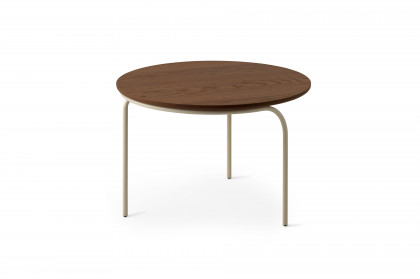 Ova von Pode - Couchtisch Eiche aragon und Metall shell silk
