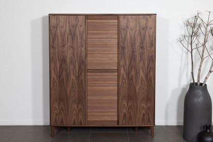 #546 Cabinet von Skovby - Highboard in Nussbaum geölt