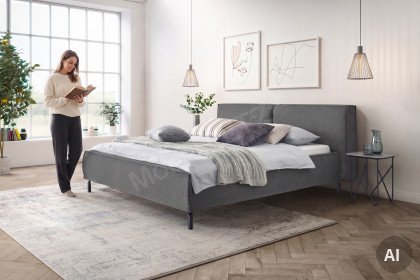 Calas von Candy Sleep - Polsterbett dark-grey