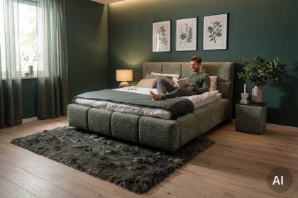Samba von Candy Sleep - Polsterbett in Green