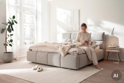 Samba von Candy Sleep - Polsterbett silver