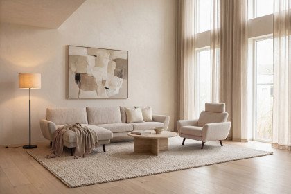 Cadiz von Erpo Polstermöbel - Polsterecke links hellbeige