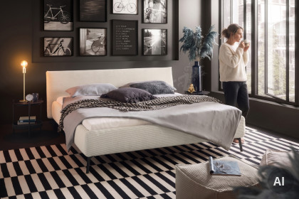 Adena von Candy Sleep - Polsterbett KT Low snow