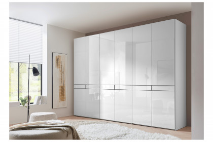 Extenso-sleeping von Staud - Drehtürenschrank weiß/ Alpinweißglas