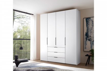 Extenso-sleeping von Staud - Schlafzimmerschrank mit Schubkästen weiß