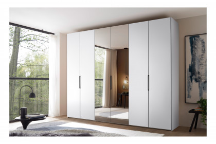 Extenso-sleeping von Staud - Schrank weiß mit Spiegeltüren